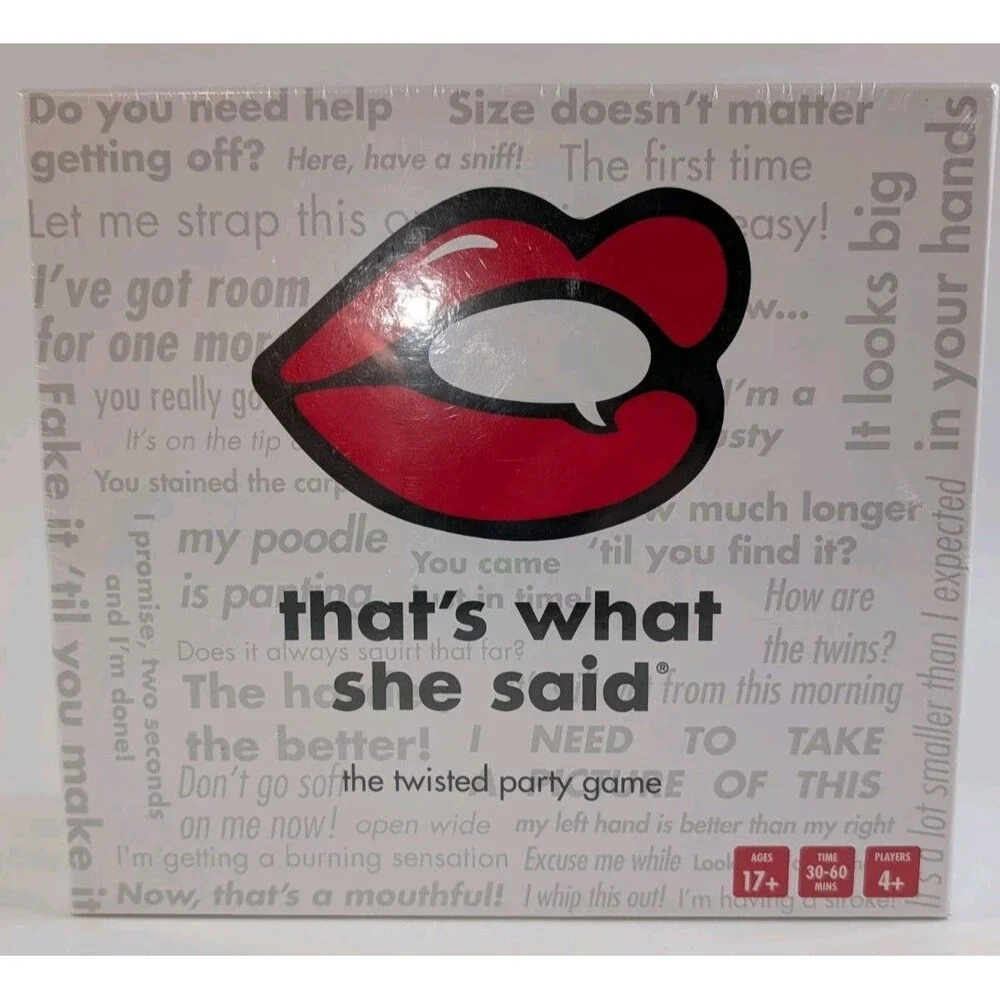 That's What She Said The Twisted Party Game New Factory Sealed